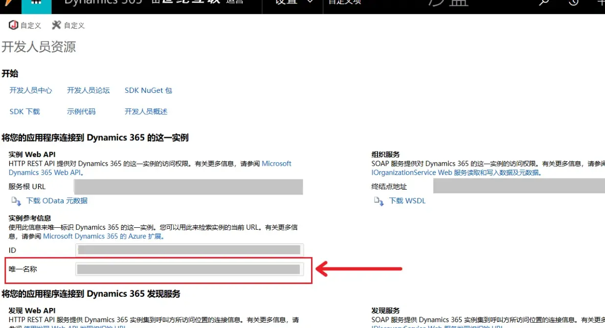 环境唯一名称