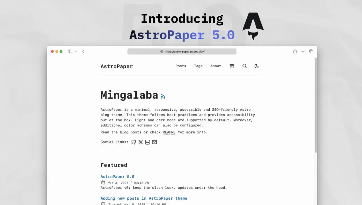 AstroPaper v5