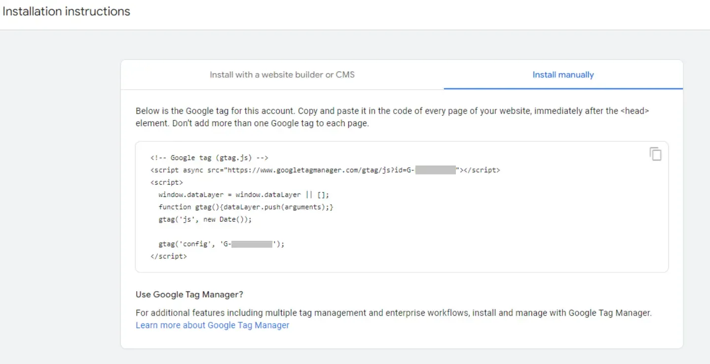 Google Analytics集成代码