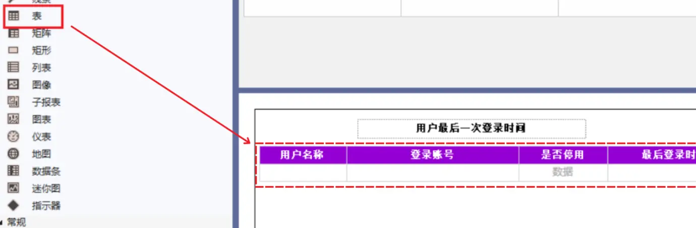 添加表格组件