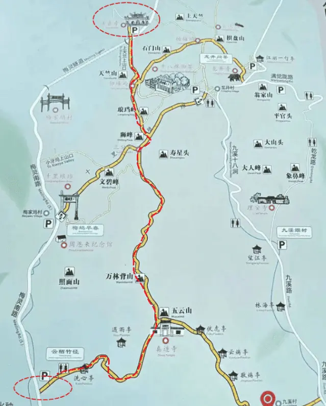 徒步路线图
