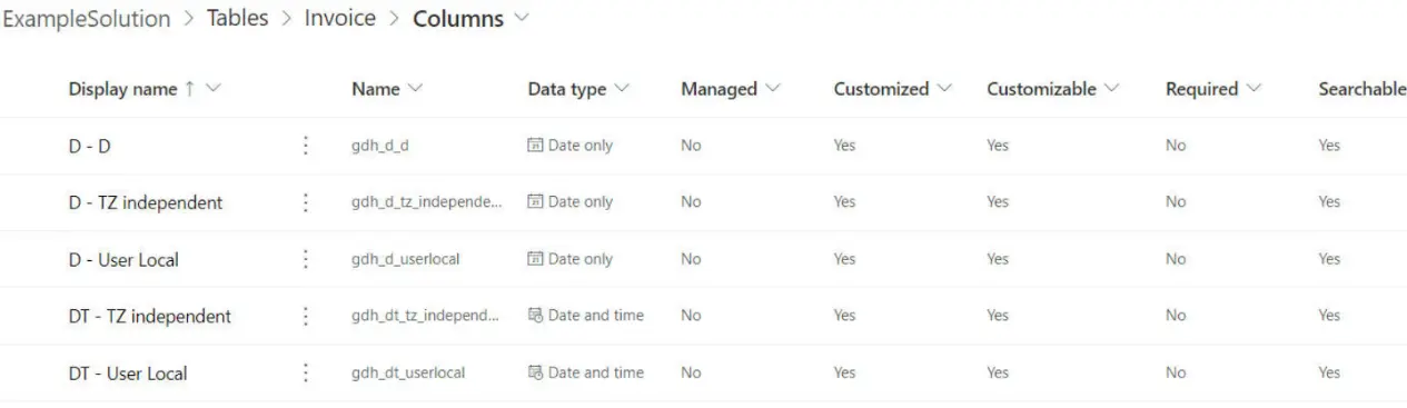 5 个 “日期和时间” 字段