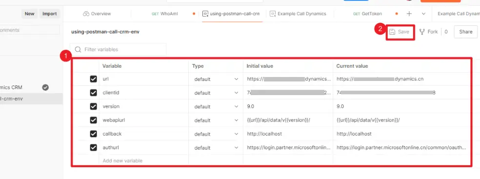 Postman 添加环境变量