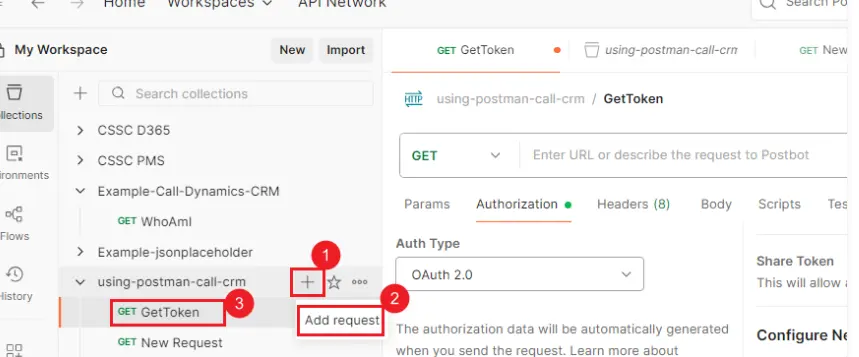 Postman 新建请求