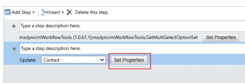 点击 Set Propertie